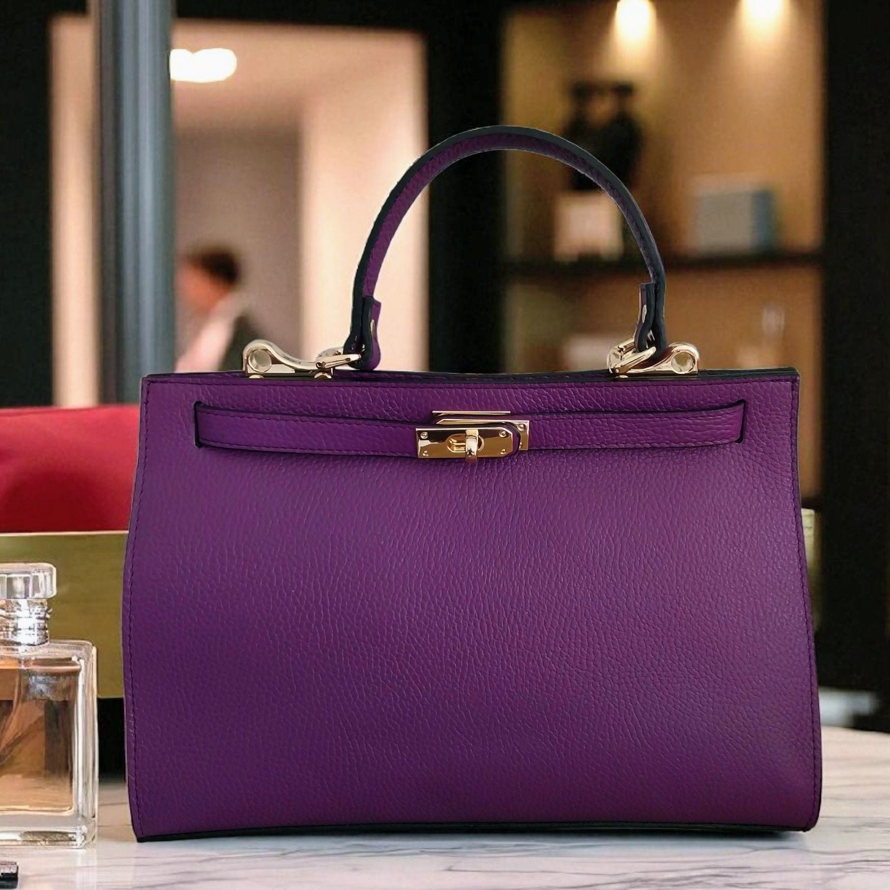 Bag Jaq Pelle Colore Viola