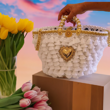 Load image into Gallery viewer, Bag Coffa glam caprese White Leon
