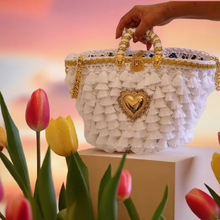 Load image into Gallery viewer, Bag Coffa glam caprese White Leon
