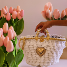 Load image into Gallery viewer, Bag Coffa glam caprese White Leon
