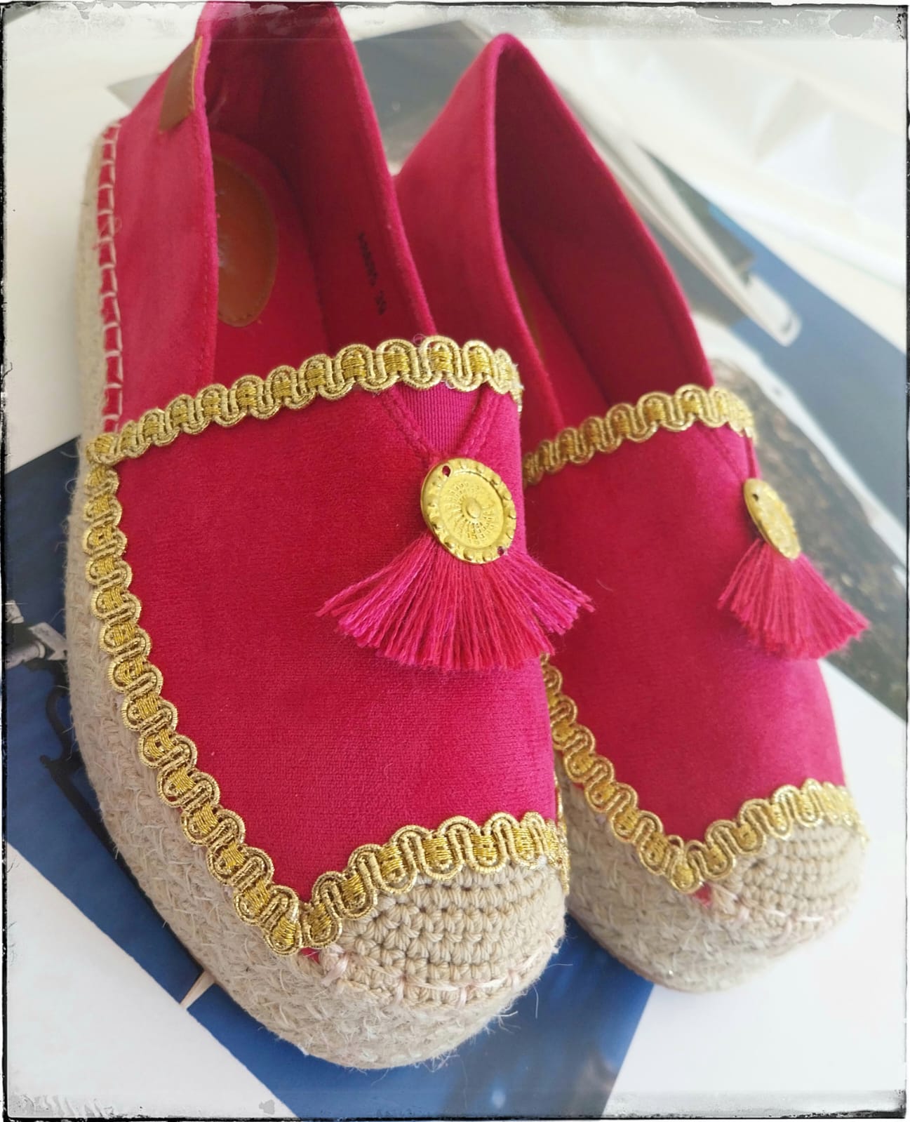 Espadrillas di Capri "La Cortigiana Fuxia"