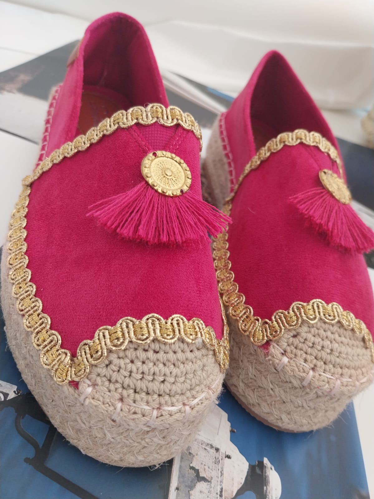 Espadrillas di Capri "La Cortigiana Fuxia"