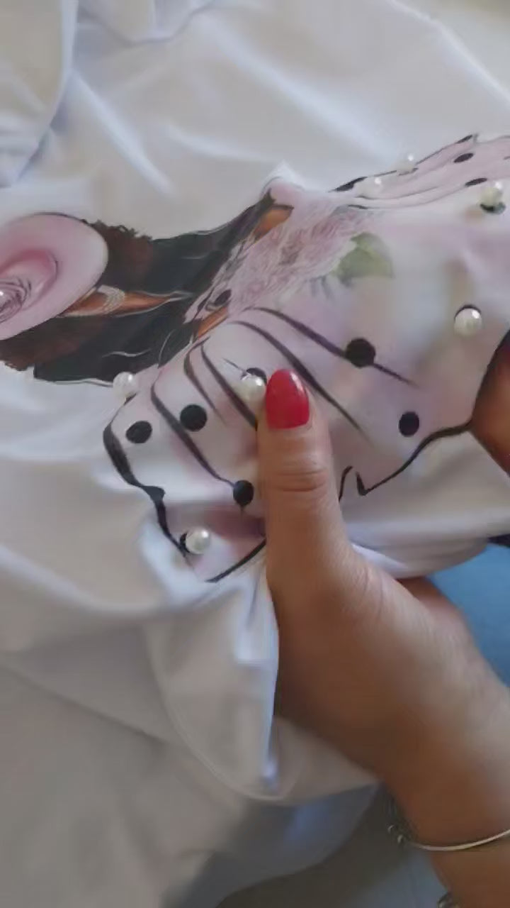 T-shirt "Women in Rose" Maniche corte