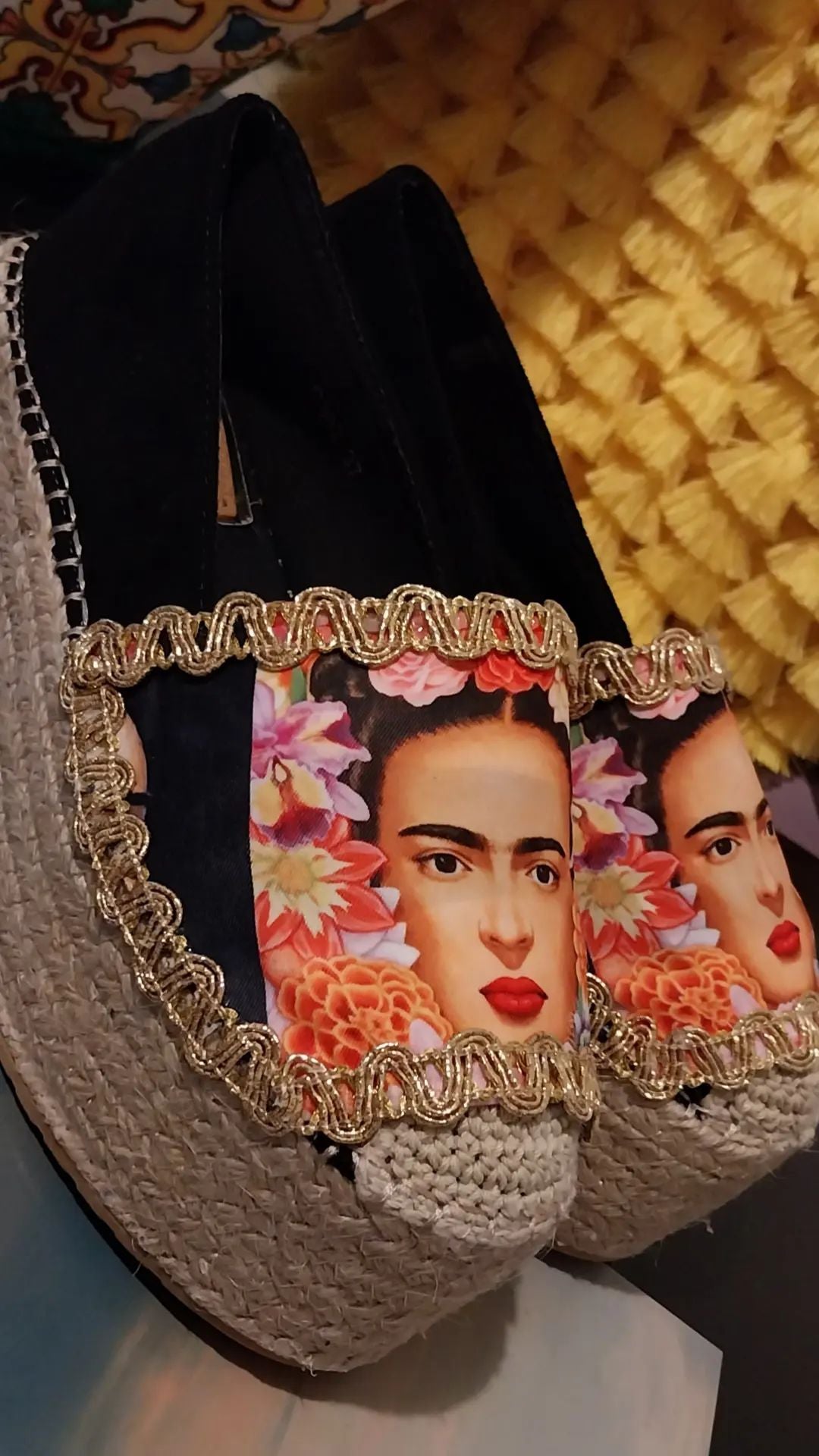 Espadrillas Caprese "Frida Black"