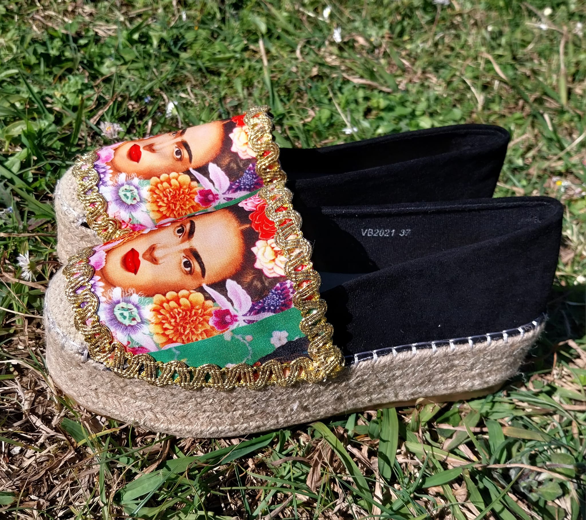 Espadrillas Caprese "Frida Black"