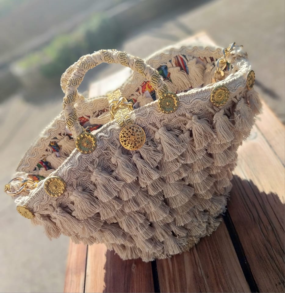 Borsa-Coffa Caprese "CHAMPAGNE"